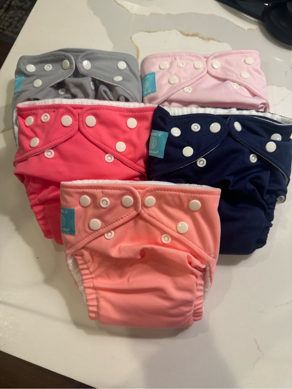 Charlie Banana Reusable Diaper Covers - Navy, Gray, Pink, Coral, Light Pink